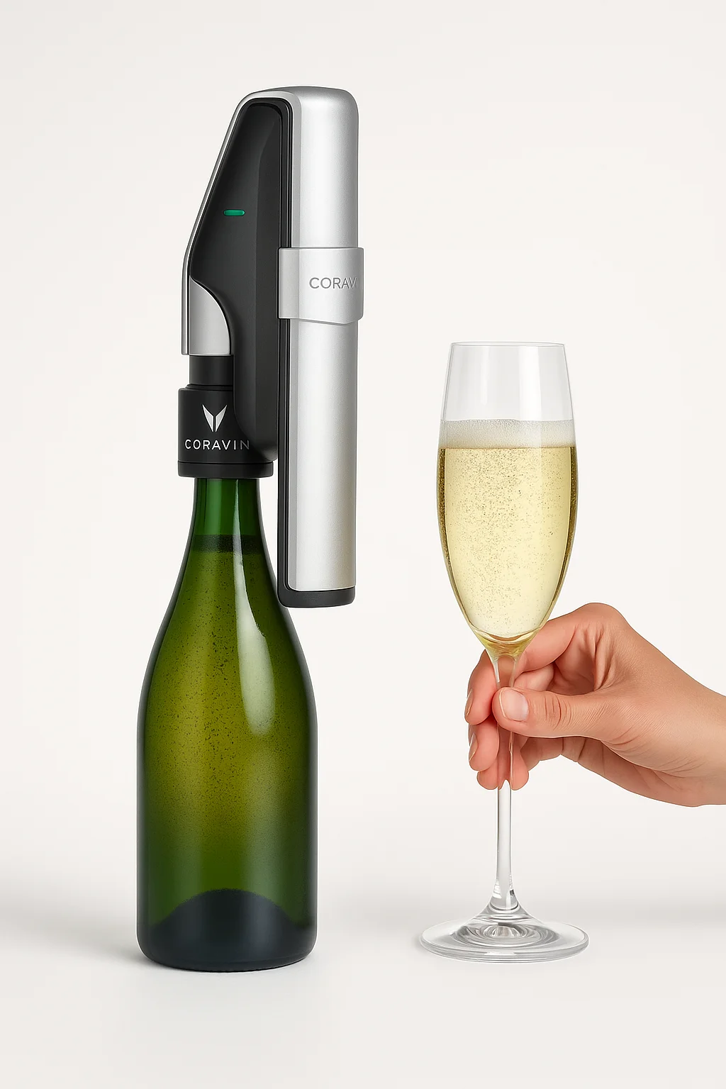 Coravin Sparkling | Preservador de Vino Espumoso hasta 4 Semanas