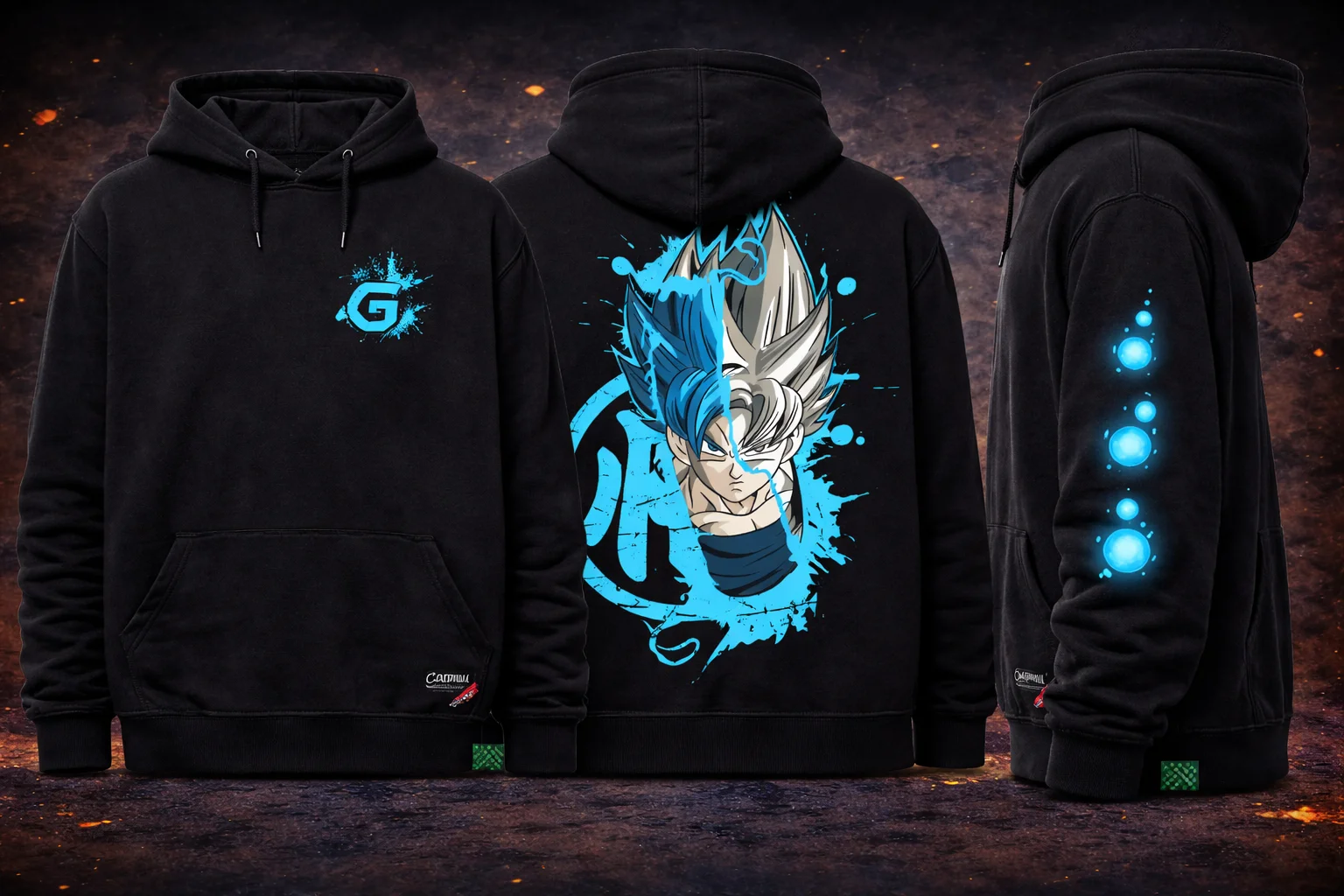 hoodie-saiyan-energy-edicion-blanco-negro